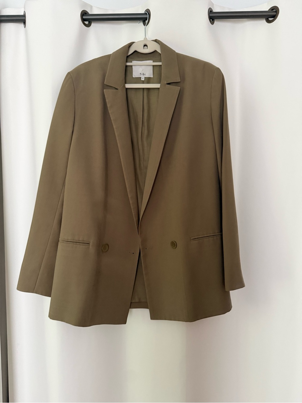 Tibi Relaxed Blazer in Olive